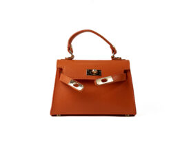 TOREBKA SERENA SKÓRZANA POMARAŃCZOWA