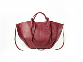 TOREBKA POLA DUŻA SKÓRZANA BORDOWA