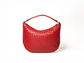 TOREBKA GENOVA SKÓRZANA BORDOWA