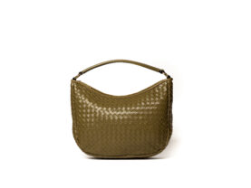 TOREBKA GENOVA SKÓRZANA OLIWKOWA