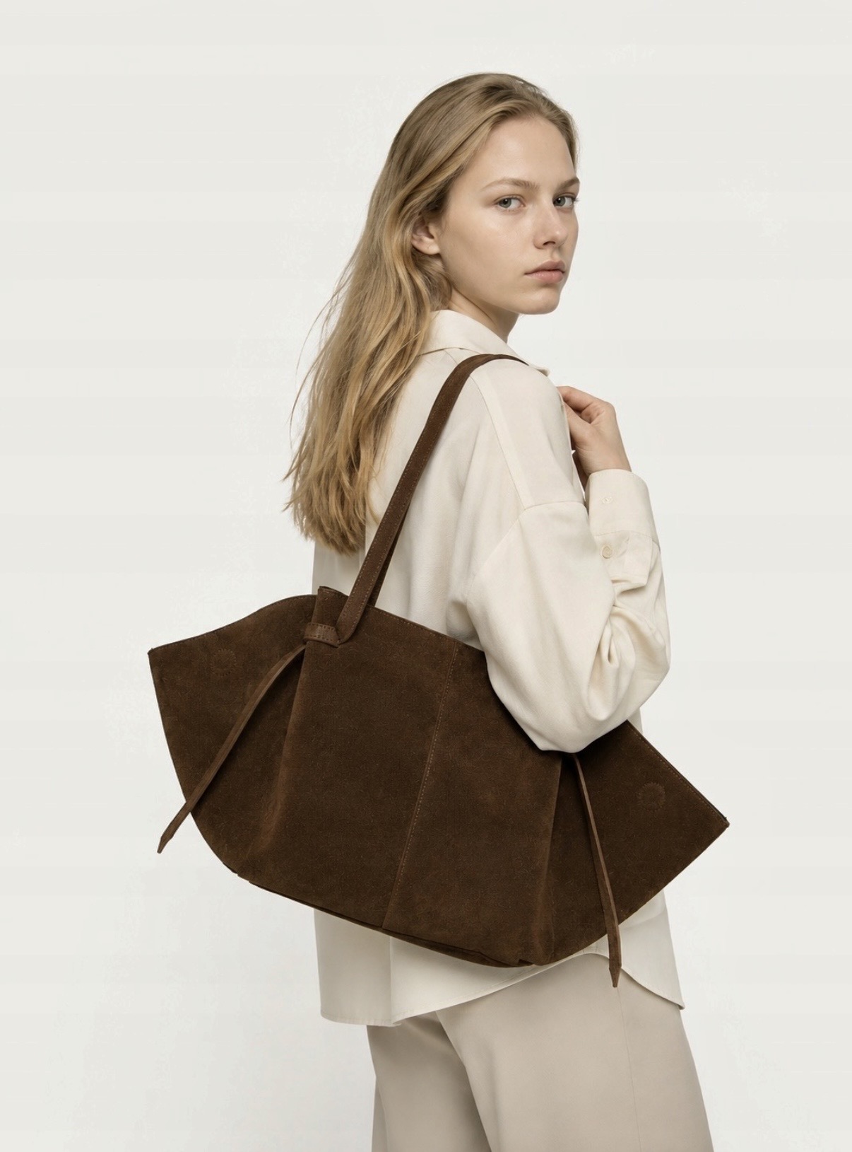 TOREBKA TORINO ZAMSZOWA COGNAC - obrazek 4