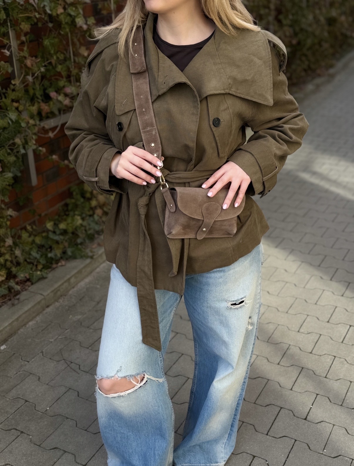 TOREBKA AMALFI ZAMSZOWA TAUPE - obrazek 2
