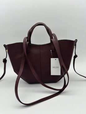 TOREBKA POLA MAŁA SKÓRZANA BORDOWA