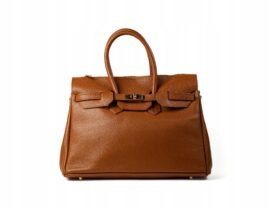 TOREBKA CREMONA SKÓRZANA CIEMNY CAMEL