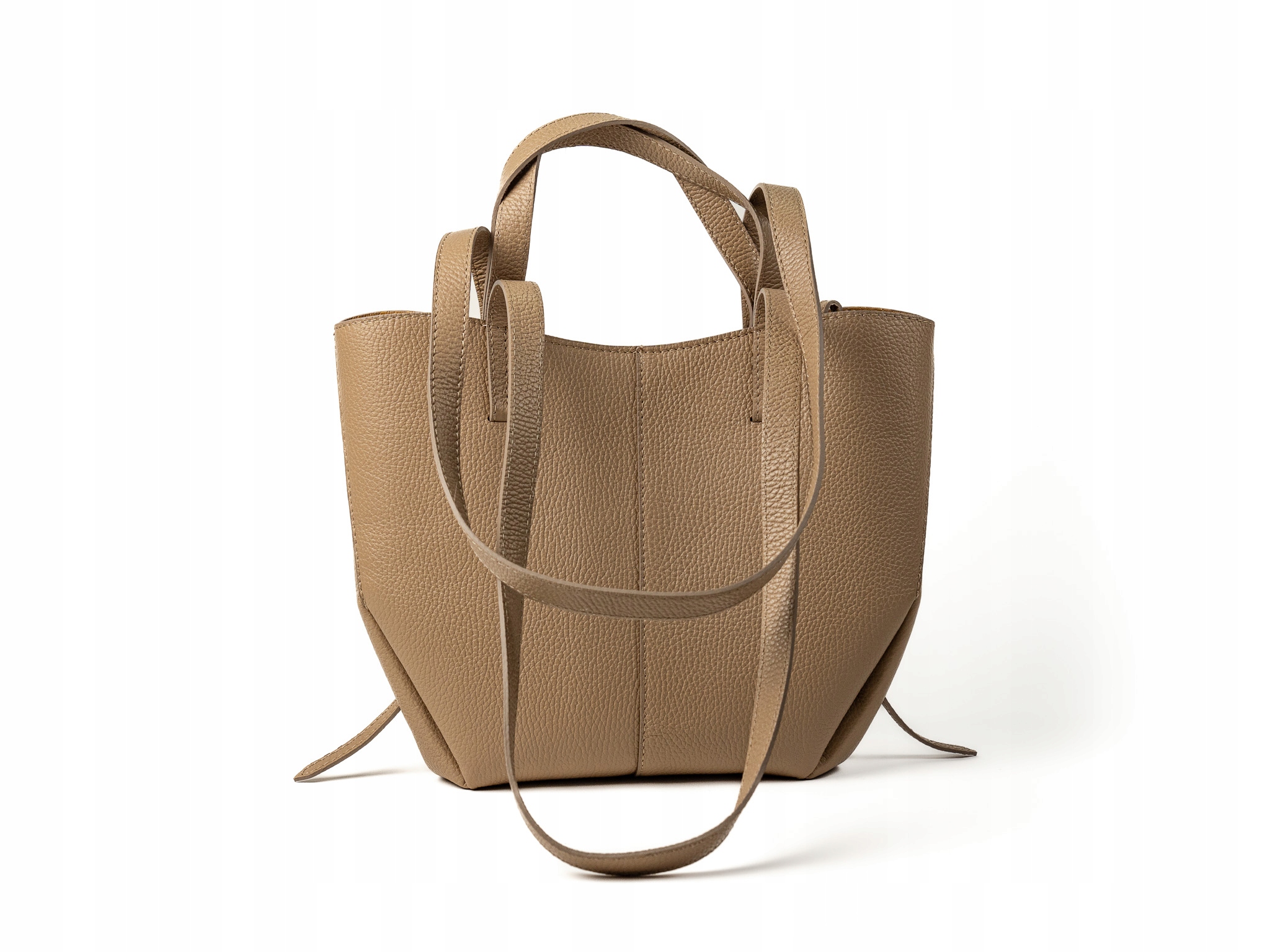 TOREBKA CELIA MAŁA SKÓRZANA TAUPE - obrazek 2