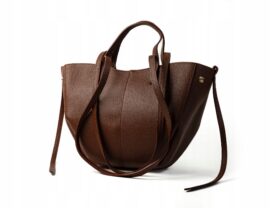 TOREBKA POLA MAŁA SKÓRZANA COGNAC