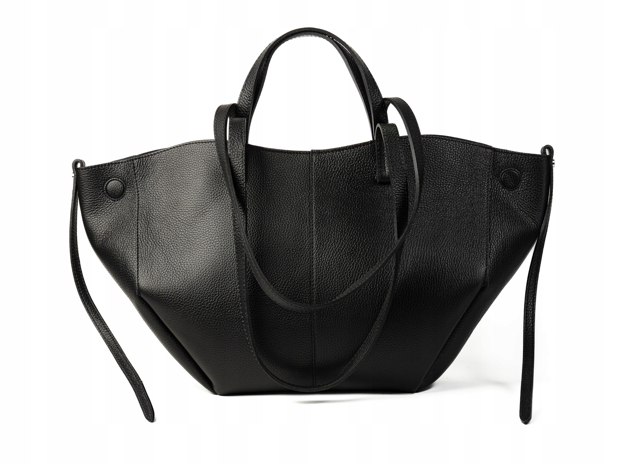 TOREBKA CELIA DUŻA SKÓRZANA CZARNA