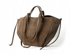 TOREBKA POLA DUŻA ZAMSZOWA TAUPE