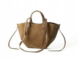 TOREBKA POLA MAŁA ZAMSZOWA MOKKO