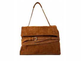 TOREBKA AREZZO DUŻA ZAMSZOWA CAMEL