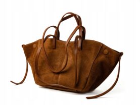 TOREBKA CELIA ŚREDNIA ZAMSZOWA CAMEL