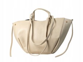 TOREBKA POLA DUŻA SKÓRZANA BEŻOWA
