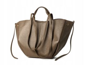 TOREBKA POLA DUŻA SKÓRZANA CIEMNY TAUPE