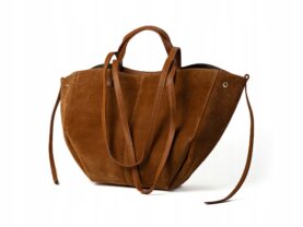 TOREBKA POLA DUŻA ZAMSZOWA CAMEL