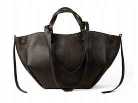 TOREBKA CELIA DUŻA SKÓRZANA GORZKA CZEKOLADA