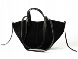 TOREBKA CELIA MAŁA ZAMSZOWA CZARNA