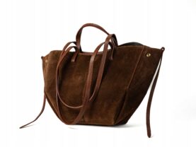 TOREBKA POLA DUŻA ZAMSZOWA COGNAC