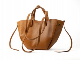 TOREBKA POLA MAŁA SKÓRZANA JASNY CAMEL