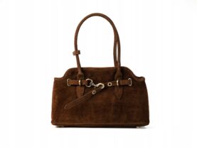 TOREBKA SARRENTO ZAMSZOWA COGNAC