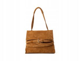 TOREBKA AREZZO MAŁA ZAMSZOWA CAMEL