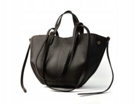 TOREBKA POLA MAŁA SKÓRZANA CZEKOLADOWA