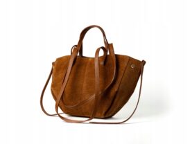 TOREBKA POLA MAŁA ZAMSZOWA CAMEL