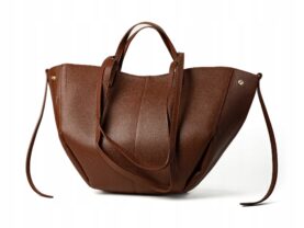 TOREBKA POLA DUŻA SKÓRZANA COGNAC