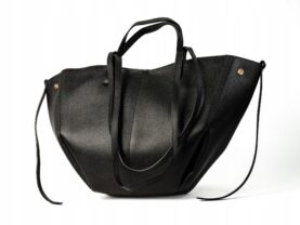 TOREBKA POLA DUŻA SKÓRZANA CZARNA