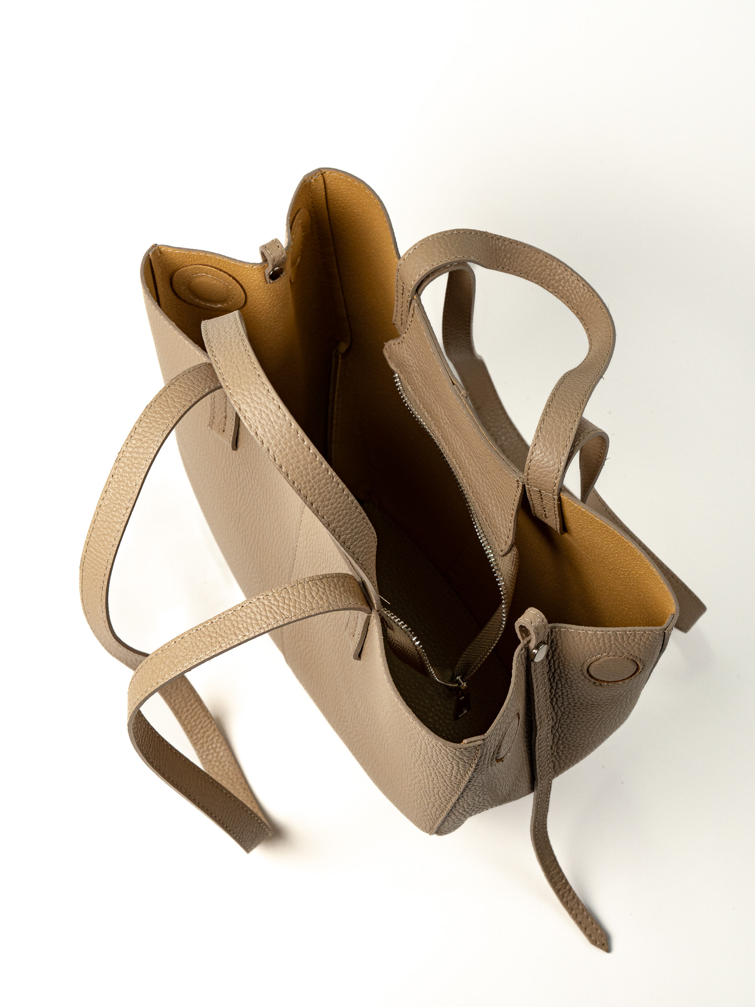 TOREBKA CELIA MAŁA SKÓRZANA TAUPE - obrazek 6