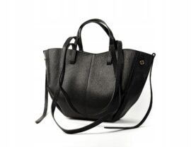 TOREBKA POLA MAŁA SKÓRZANA CZARNA