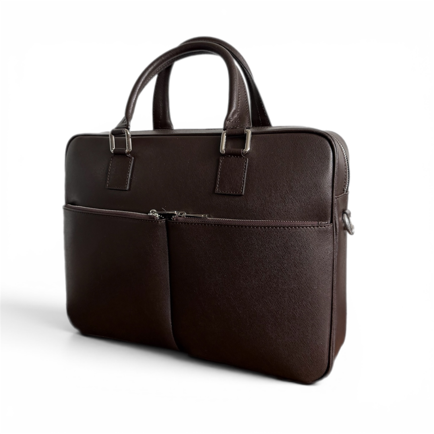 TORBA NA LAPTOP ALTO SKÓRZANA CZEKOLADOWA - obrazek 2