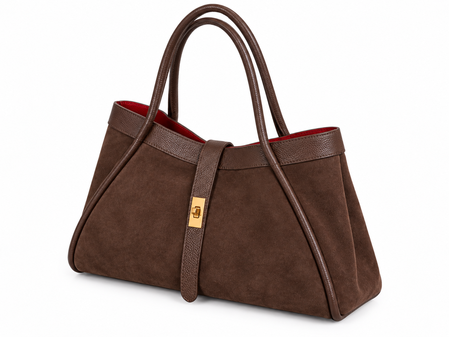 TOREBKA FIORE ZAMSZOWA COGNAC - obrazek 2