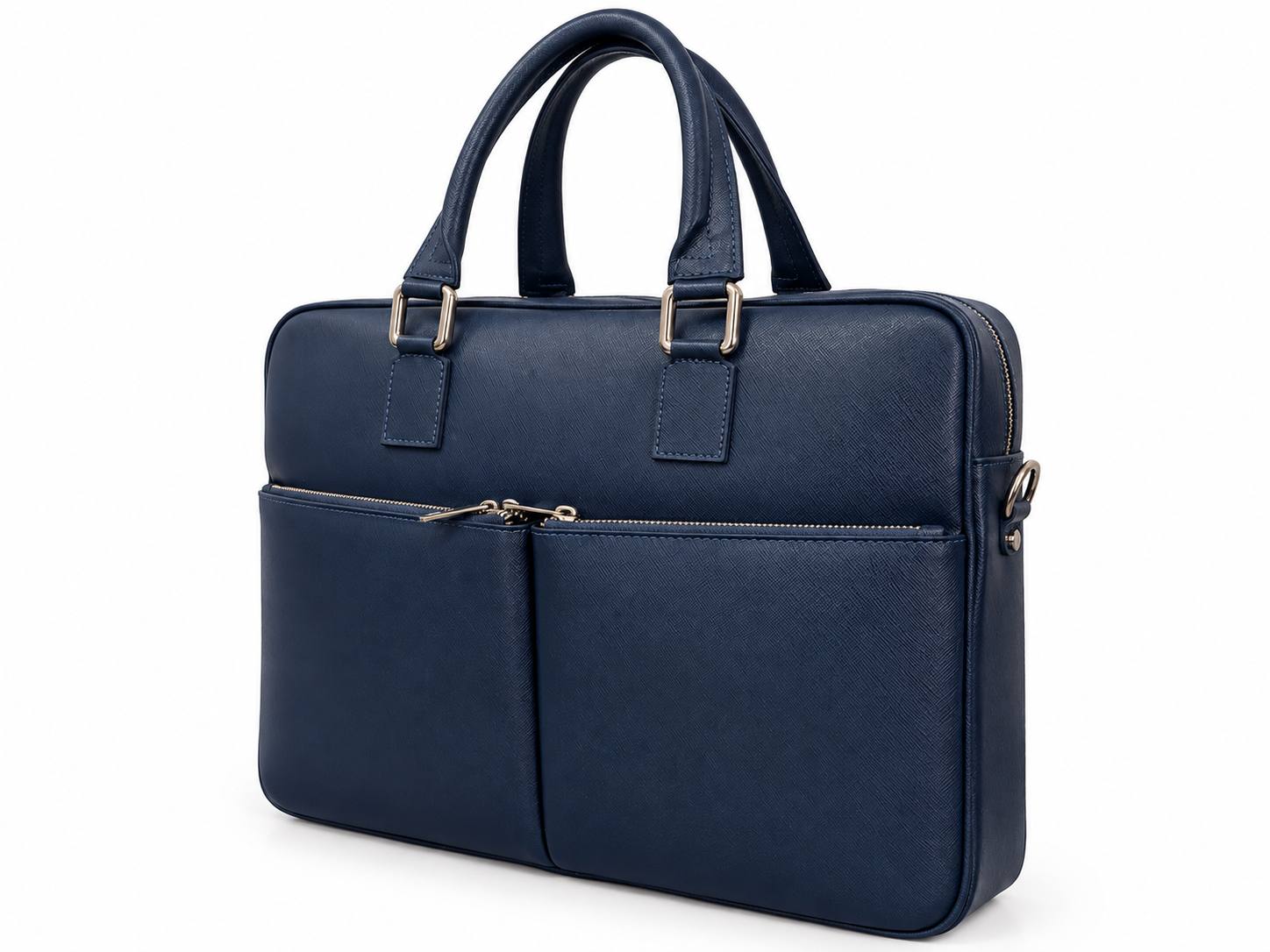 TORBA NA LAPTOP ALTO SKÓRZANA GRANATOWA - obrazek 2